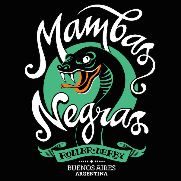 Mambas Negras Roller Derby logo