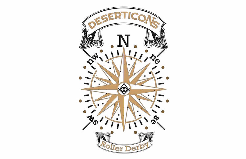 Deserticons Roller Derby logo