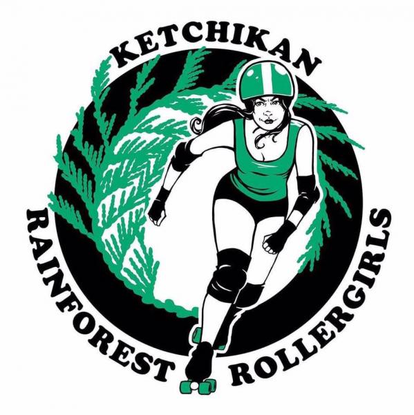 Ketchikan Rainforest Rollergirls logo