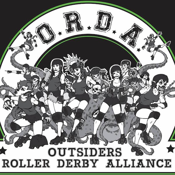 Outsiders Roller Derby Alliance logo