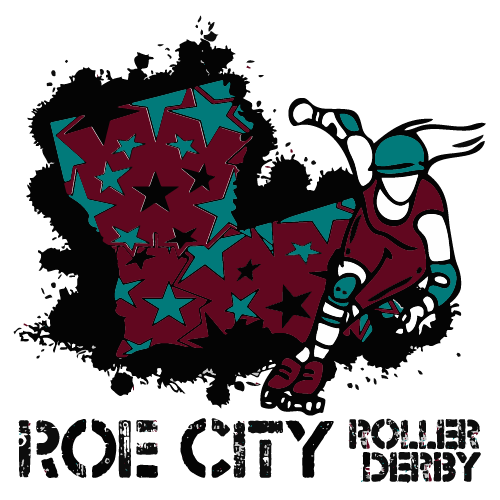 Roe City Roller Derby logo
