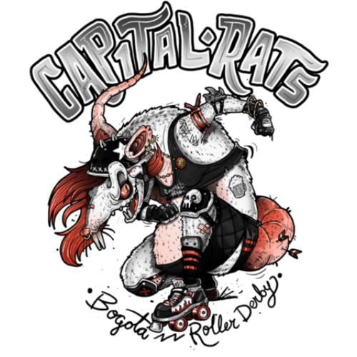 Capital Rats Roller Derby Bogota logo