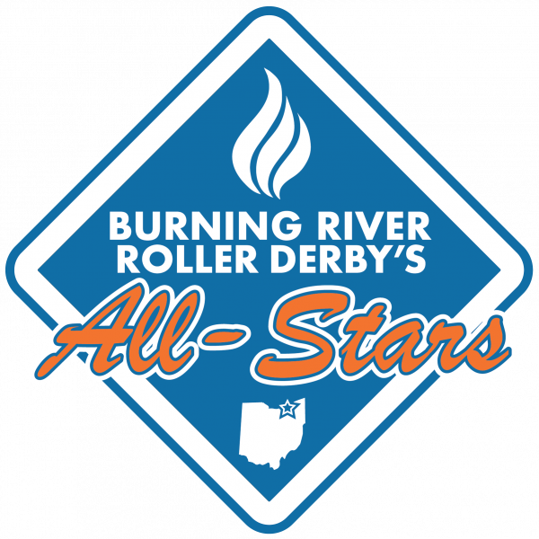 Burning River Roller Derby logo