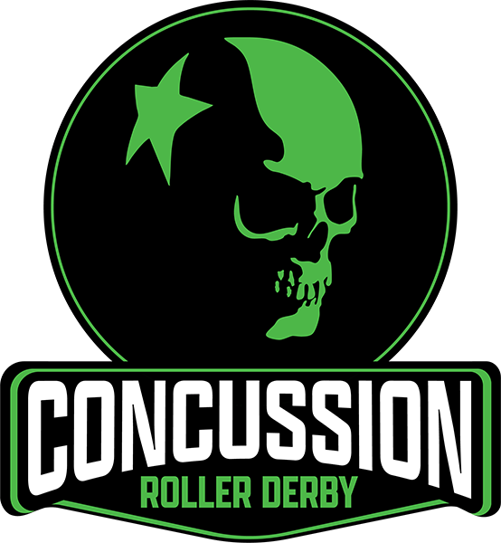 Concussion Roller Derby logo