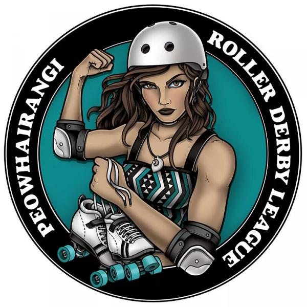 Peowhairangi Roller Derby League logo