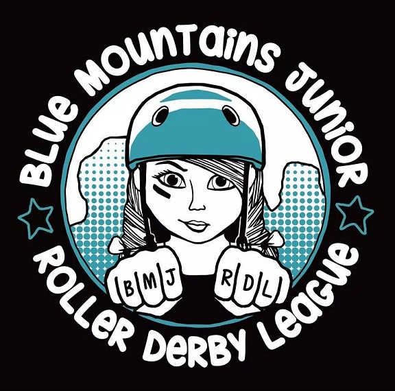 Blue Mountains Junior Roller Derby League logo