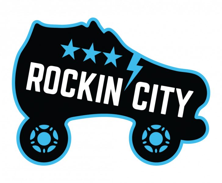 Rockin' City Roller Derby logo