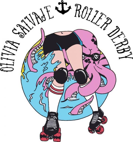 Olivia Salvaje Roller Derby logo
