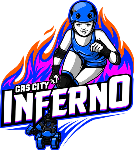 Gas City Roller Derby Association logo