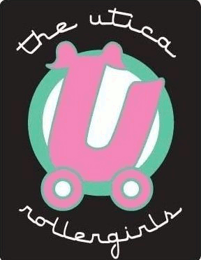 The Utica Rollergirls logo