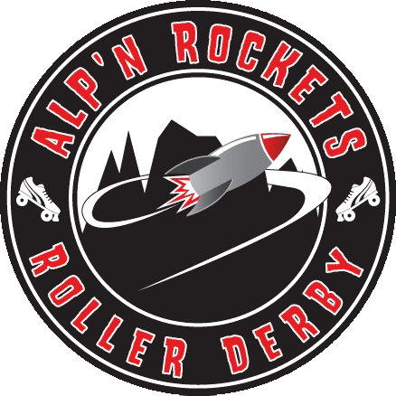 Alp'n Rockets Roller Derby logo