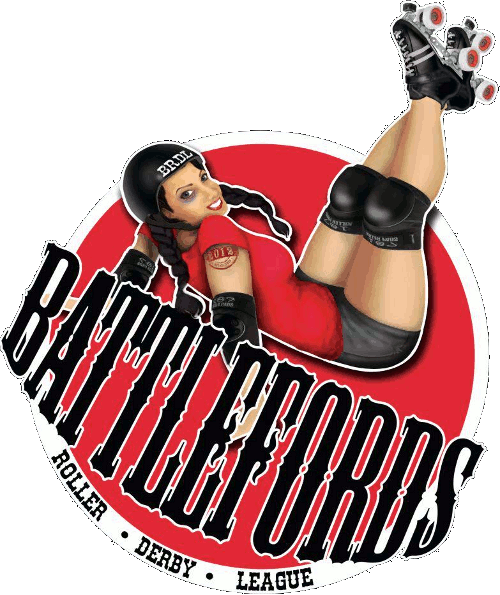 Battlefords Roller Derby League logo
