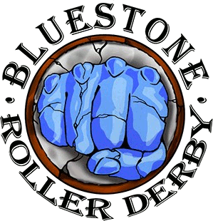 Blue Stone Roller Derby logo
