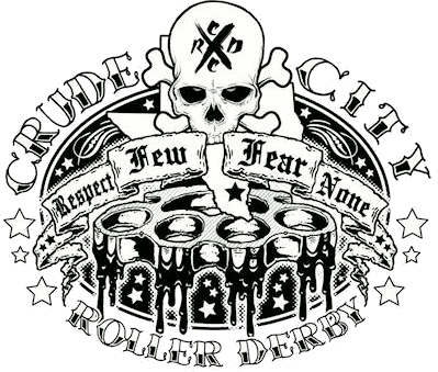 Crude City Roller Derby logo