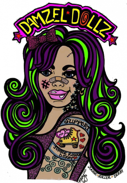 Battle Creek Damzel Dolls logo