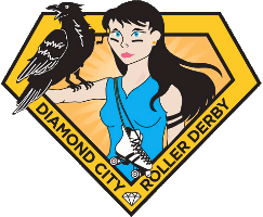 Diamond City Roller Derby logo