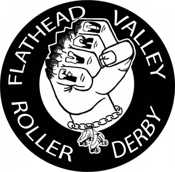 Flathead Valley Roller Derby logo
