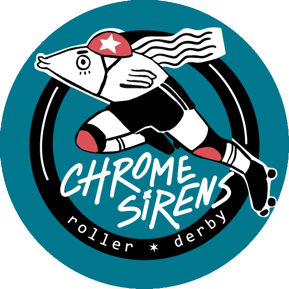 Chrome Sirens Roller Derby logo