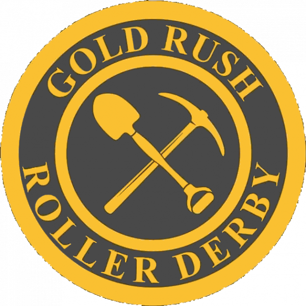 Gold Rush Roller Derby logo