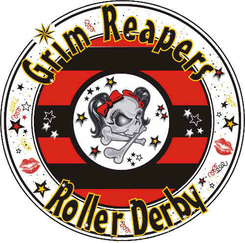 Grimshaw Grim Reapers Roller Derby Team logo