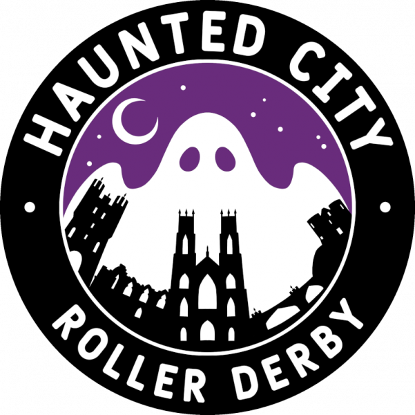Haunted City Roller Derby logo