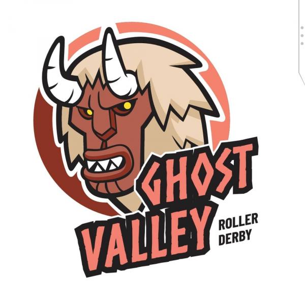 Ghost Valley Roller Derby logo