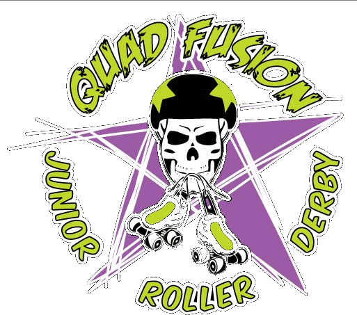 Quad Fusion Jr. Roller Derby logo