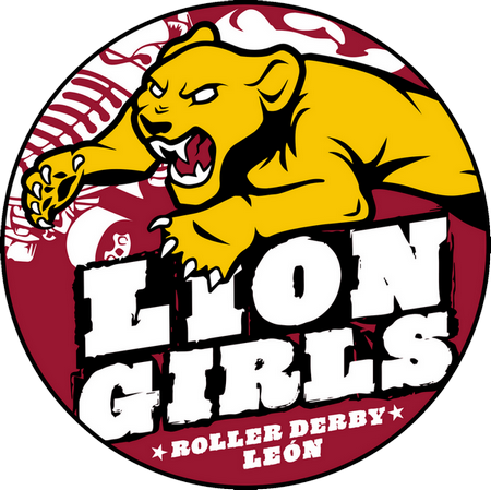 Lion Girls Roller Derby logo