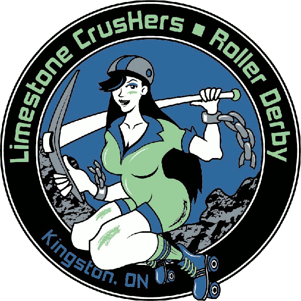 Limestone CrusHers Roller Derby logo
