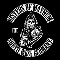 Sisters of Mayhem Roller Derby logo
