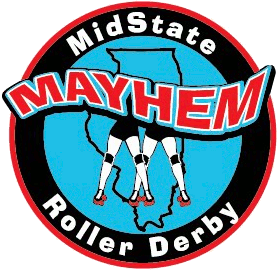 MidState Mayhem Roller Derby logo