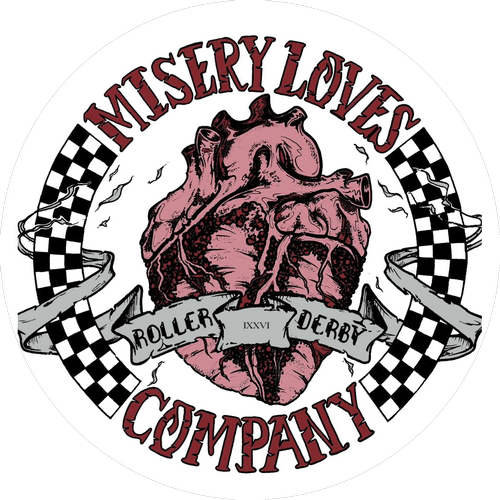 Misery Loves Company Roller Derby logo