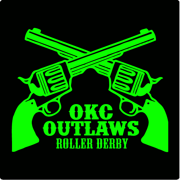 OKC Outlaws Roller Derby logo