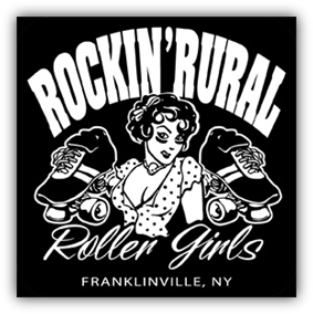 Rockin' Rural Roller Girls logo