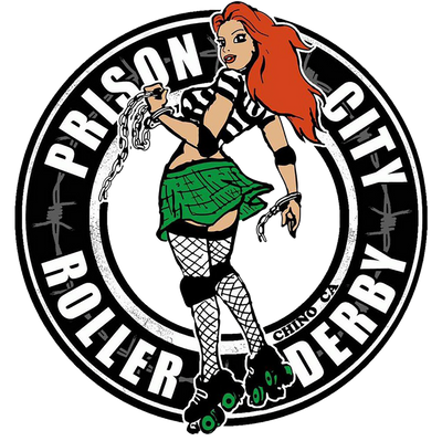 Prison City Roller Derby logo