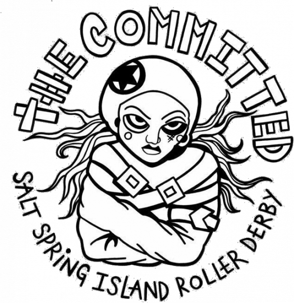 Salt Spring Roller Derby logo