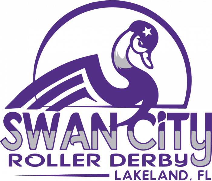 Swan City Roller Derby logo