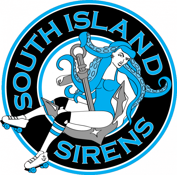 South Island Sirens Roller Derby League logo