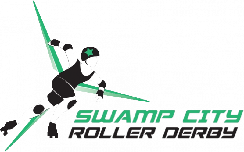 Swamp City Roller Derby logo