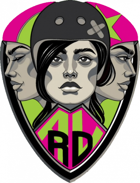 Triple Amenaza Roller Derby logo
