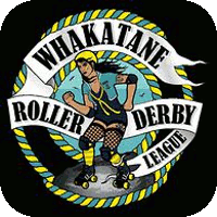 Whakatane Roller Derby League logo