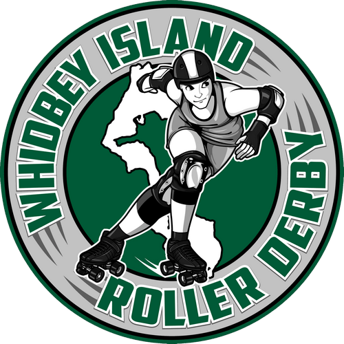 Whidbey Island Roller Derby logo