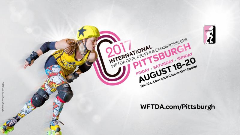 2017 WFTDA D2 Playoffs & Championships logo