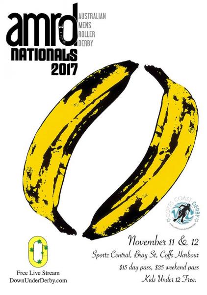 2017 Australian Men's Roller Derby National Championships logo