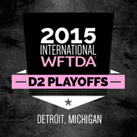 2015 WFTDA Division 2 Playoff 2 logo