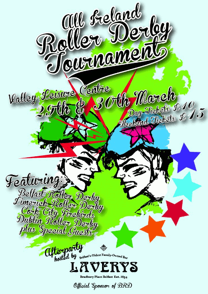 All Ireland Roller Derby Tournament logo