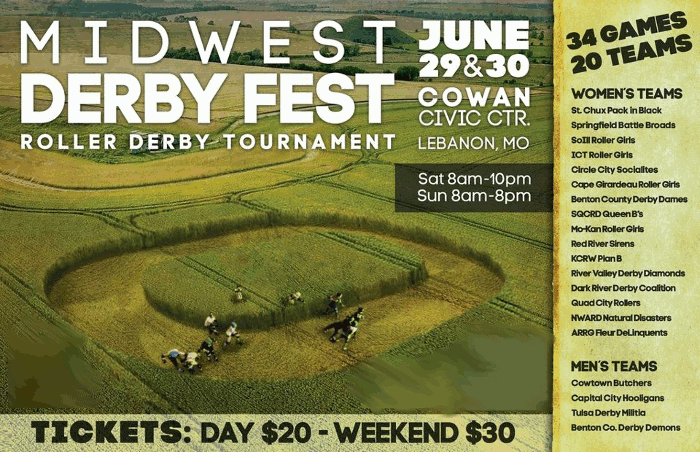 2013 Midwest DerbyFest Tournament logo