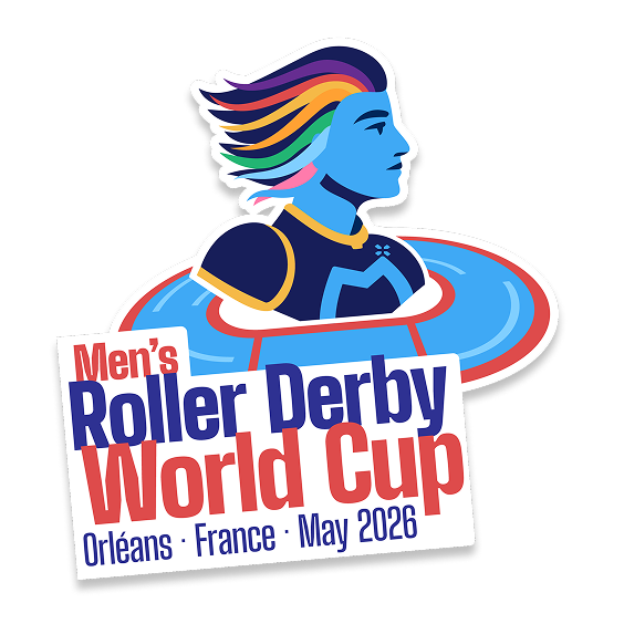 2026 Men's Roller Derby World Cup logo