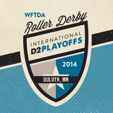 2014 WFTDA Division 2 Playoff #1 logo